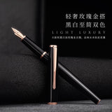 LT Hongdian 920 Rose Gold Fountain Pen Superfine/Fine nib 0.4/0.5mm Ladies Elegant And Excellent Business Office Gift Pen