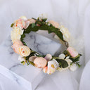 Wreath, European and American fashion, women's simulated flower hair accessories, Hawaiian wedding photography, headwear, headwear for women - V.I.P Digital Presence