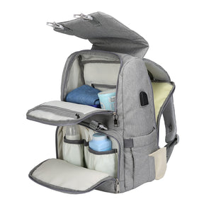 Baby Diaper Bag With USB Interface Large baby nappy changing Bag Mummy Maternity Travel Backpack for mom Nursing bags - V.I.P Digital Presence