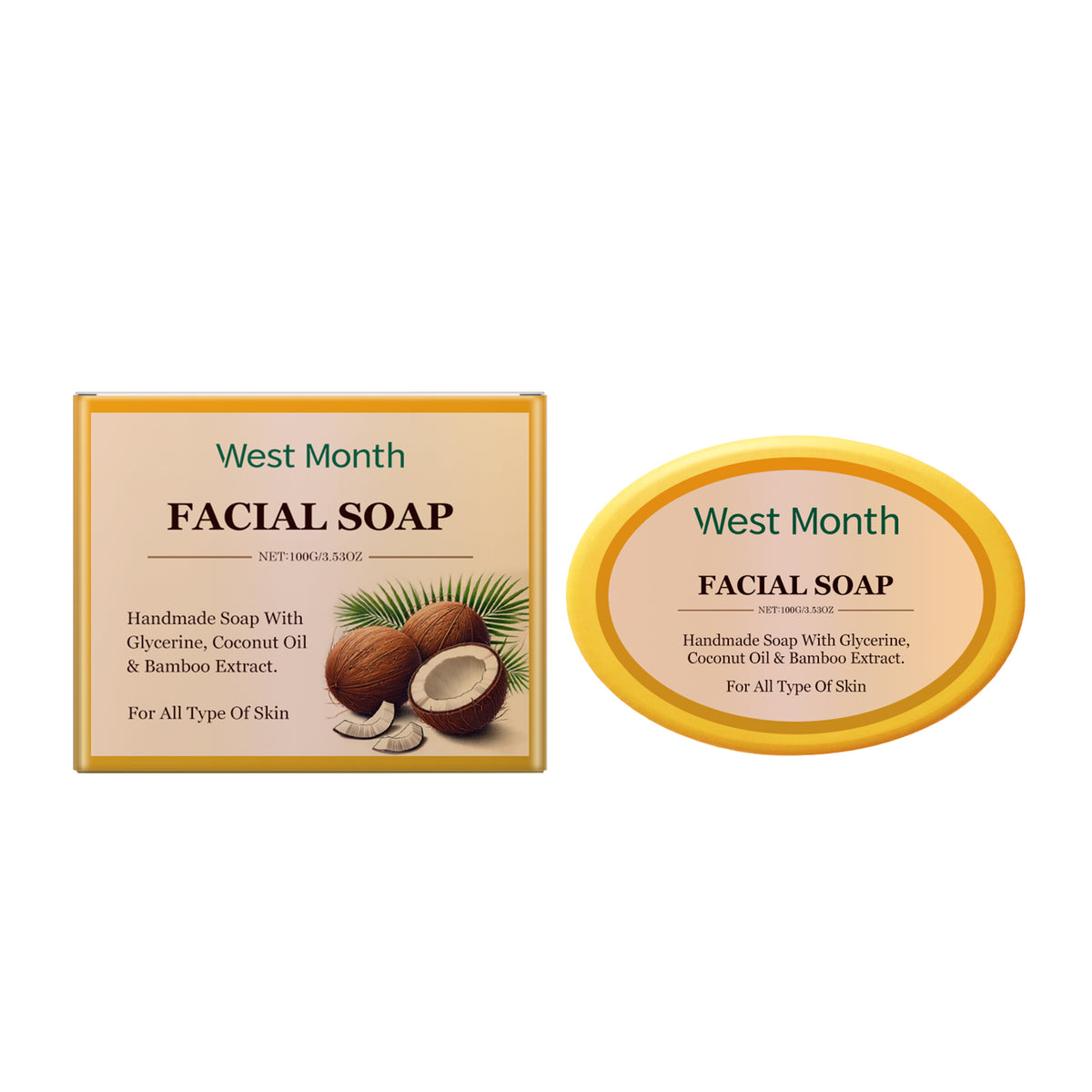 Cleansing Soap, Moisturizing, Gentle, Clean, Soft, Moisturizing, Refreshing, Oil-Control Hand-Made Cleansing Soap - V.I.P Digital Presence