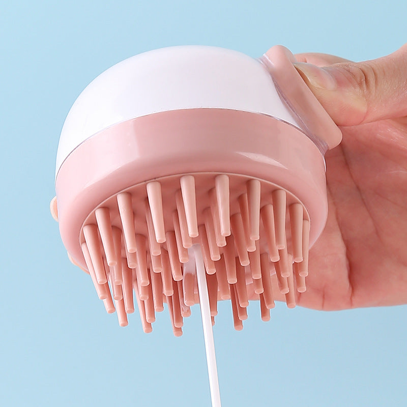 Hair Wash Comb Clear Brush Fluid Press Scalp Massage Bath Cleaning Shower Brush Home Shampoo Scrubber - V.I.P Digital Presence