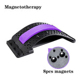 Masajeador de espalda ajustable multinivel con magnetoterapia para cintura, cuello, fitness, soporte lumbar y cervical, alivio del dolor. 