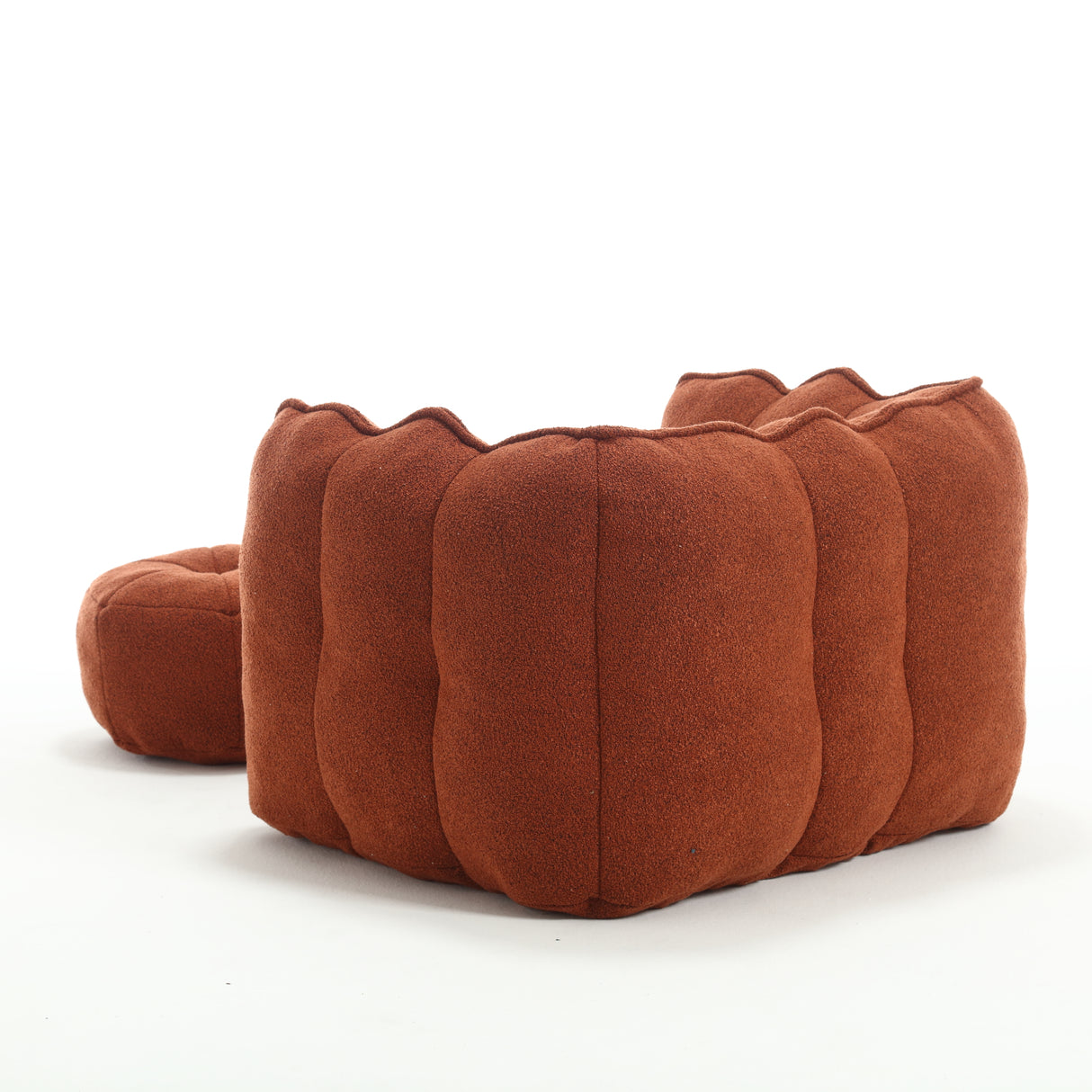 Soft Bean Bag Chair with High Resilient Foam(Chips)for living room and bedroom Comfortable Square Lazy Sofa with  Footstool - V.I.P Digital Presence