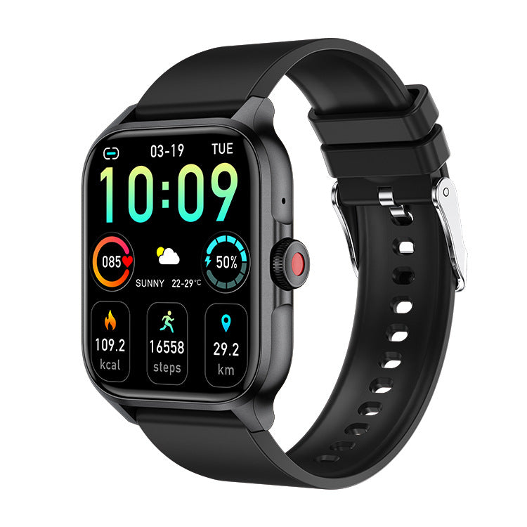 New QX15 smart watch Bluetooth call HD screen rotating button heart rate blood oxygen waterproof sports - V.I.P Digital Presence