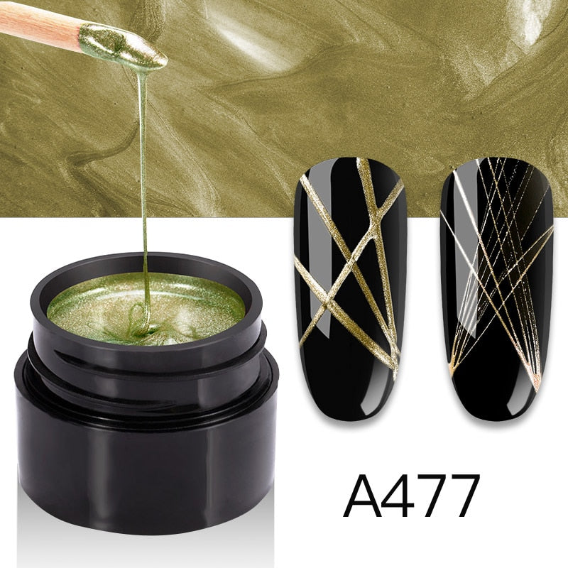 ROSALIND Gel Spider Line For Nails Art Gel Polish UV Colors Painting Gel Nail Polish Spider Gel Lacquer Web Stickers Gel Polish - V.I.P Digital Presence