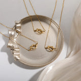 18K Gold-Plated Knotted Necklace - V.I.P Digital Presence