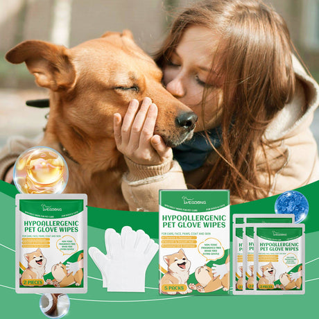 Pet Disposable Cleaning Gloves Dog Cat Hair And Skin Gentle Cleaning Care Gloves - V.I.P Digital Presence