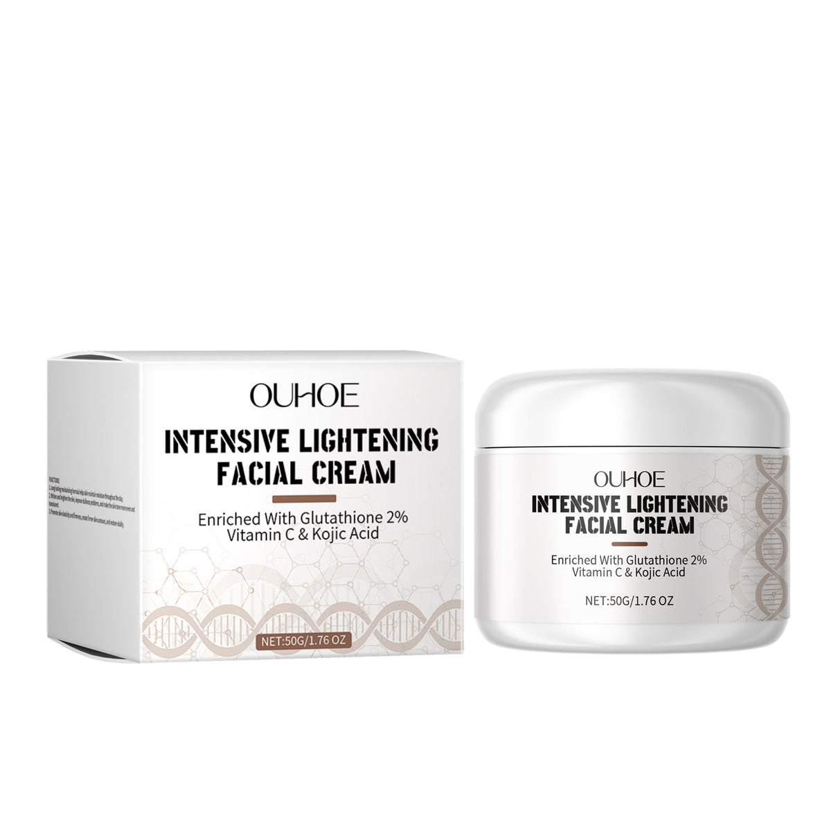 Crema hidratante facial, iluminadora, reafirmante, suavizante y nutritiva para la piel del rostro.