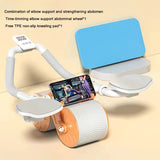 Automatic rebound abdominal compression and abdominal muscle training equipment for both men and women using elbow support rollers - V.I.P Digital Presence