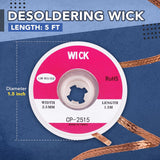 Solder Wick Braid with Flux No-Clean Desoldering Wick Removal Tool, Solder Sucker Wick Roll to Desolder PCB and Remove Solder - V.I.P Digital Presence