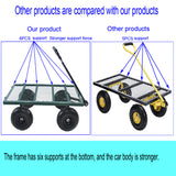 Wagon Cart Garden cart trucks make it easier to transport firewood (green) - V.I.P Digital Presence