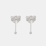 Titanium Steel Bow Earrings - V.I.P Digital Presence