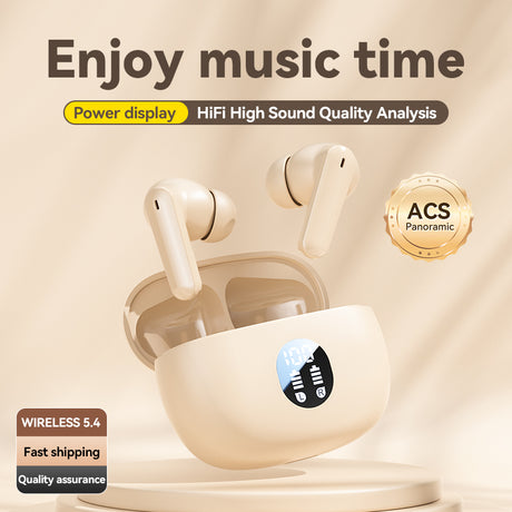 M69 Wireless Bluetooth Earphones In Ear Mini Long Range Sports Noise Reduction Universal Digital Display Earphones - V.I.P Digital Presence