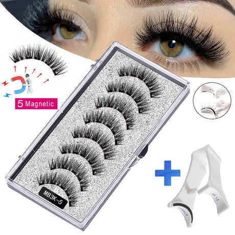 Five magnetic adhesive free magnetic eyelash clamp set for European and American thick magnetic eyelashes - V.I.P Digital Presence