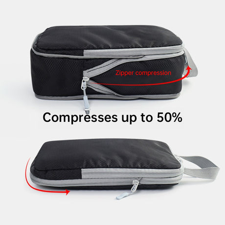 Travel compression packing cubes – ultralight, expandable, for luggage organization - V.I.P Digital Presence