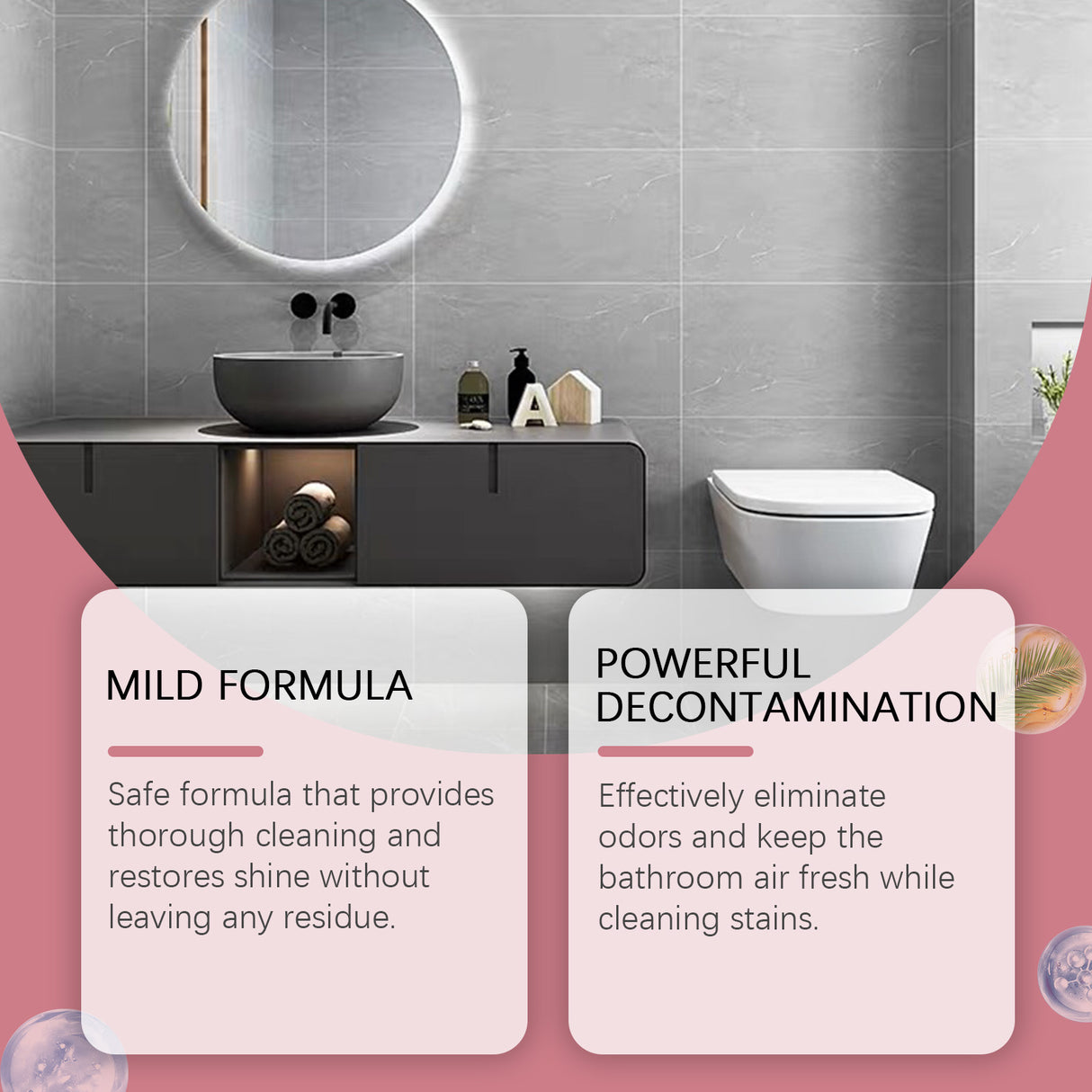 Bathroom Water Stain Remover, Bathroom Glass Door Bathtub Tile Stain Scale Cleaning Cleaner - V.I.P Digital Presence