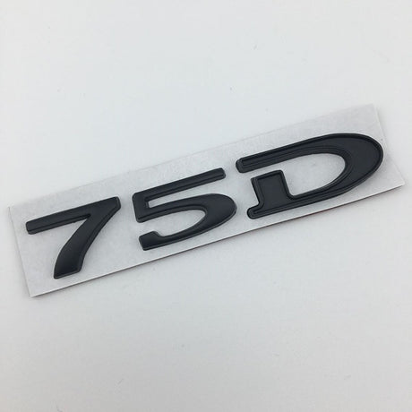 Suitable for Tesla MODEL3 S X Y 75D 85D 90D 100D displacement tail label metal car sticker - V.I.P Digital Presence