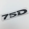 Suitable for Tesla MODEL3 S X Y 75D 85D 90D 100D displacement tail label metal car sticker - V.I.P Digital Presence