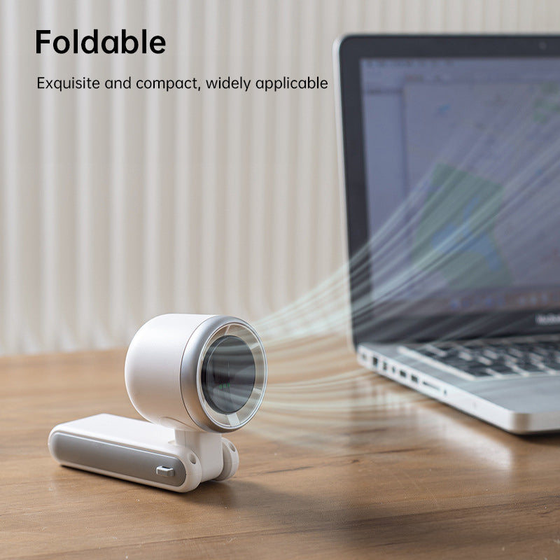 2025 New Portable Electric Fan: Foldable, High - Power, USB - Rechargeable, Wearable Neck Fan - V.I.P Digital Presence