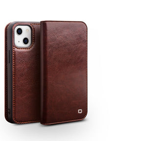 Suitable for iPhone 16 Promax phone case leather flip cover Apple 15 13 phone protective case card insertion - V.I.P Digital Presence