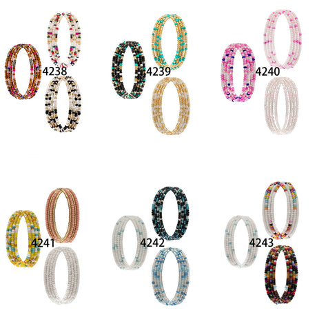 Summer beach rice bead double-layer waist chain waist chain ethnic style elastic bead waist accessory - V.I.P Digital Presence