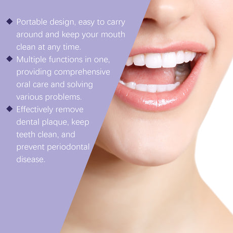 Purple Dental Mouthwash, Gentle Ingredients To Protect Teeth Clean Stains Left Fresh Smell - V.I.P Digital Presence
