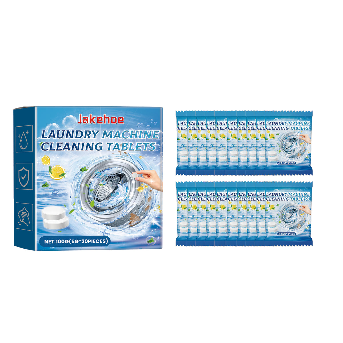 Laundry Machine Cleaning Tablets, Roller Washing Tank Remove Dirt Clean Smell Fragrant Clean - V.I.P Digital Presence
