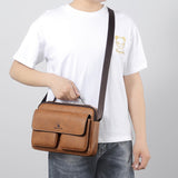 Men's Business Satchel Single Shoulder Bag Cross Body Large Capacity Single Shoulder Leisure Bag Messenger Bag - V.I.P Digital Presence