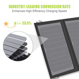 Panel solar 10W 5V Cargador solar Cargadores de batería solares portátiles Carga para teléfono para senderismo, etc. Al aire libre. 