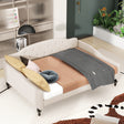 Full Size Upholstered Tufted Daybed Beige - V.I.P Digital Presence