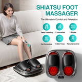 Shiatsu foot massager, heating and deep massage therapy, air compression, vibration pain relief, and circulation - V.I.P Digital Presence