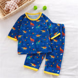 hibobi 2-Piece Children Air-Conditioning Clothing Summer Home Clothes Three-Quarter Sleeve Underwear Set Baby Pajamas Tracksuit - V.I.P Digital Presence