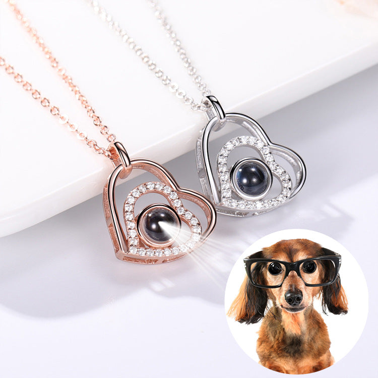 100 languages, I love you necklace, nano projection, customized color images, photos, text, love for Europe and America - V.I.P Digital Presence