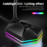 New microphone RGB luminous bendable USB microphone no drive voice chat video conference microphone - V.I.P Digital Presence