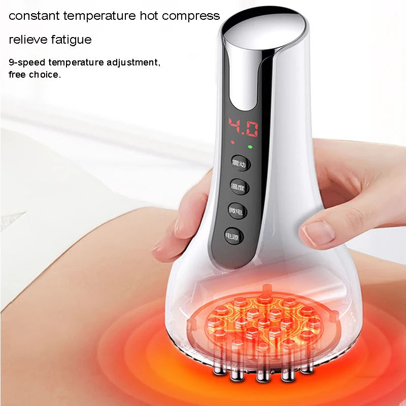 EMS Gua Sha Scraping Body Slim Massager Infrared Therapy Anti Cellulite Fat Burner Beauty Dredging Warm Brush Electro Stimulator - V.I.P Digital Presence