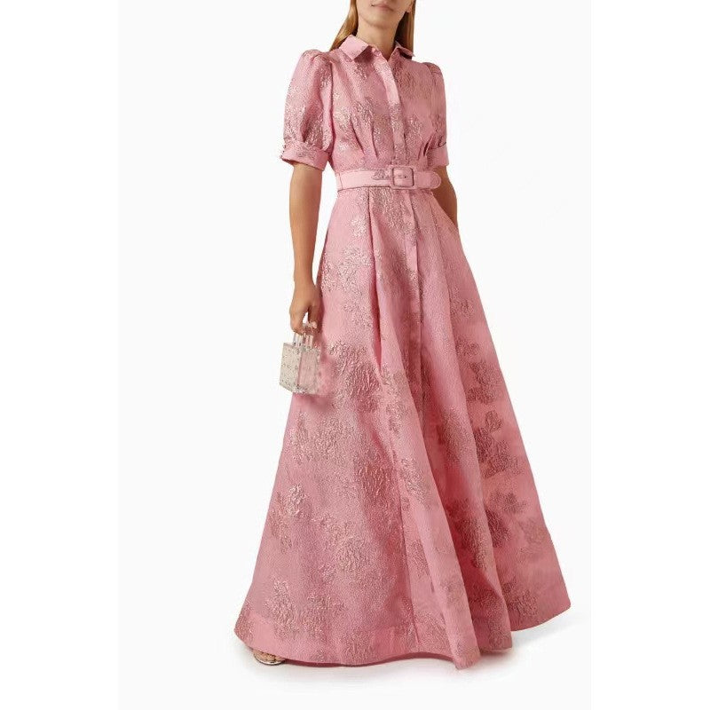 Elegant French Style Dress Vintage Charm Fashion Fitted Long Dress  V.I.P  Digital Presence