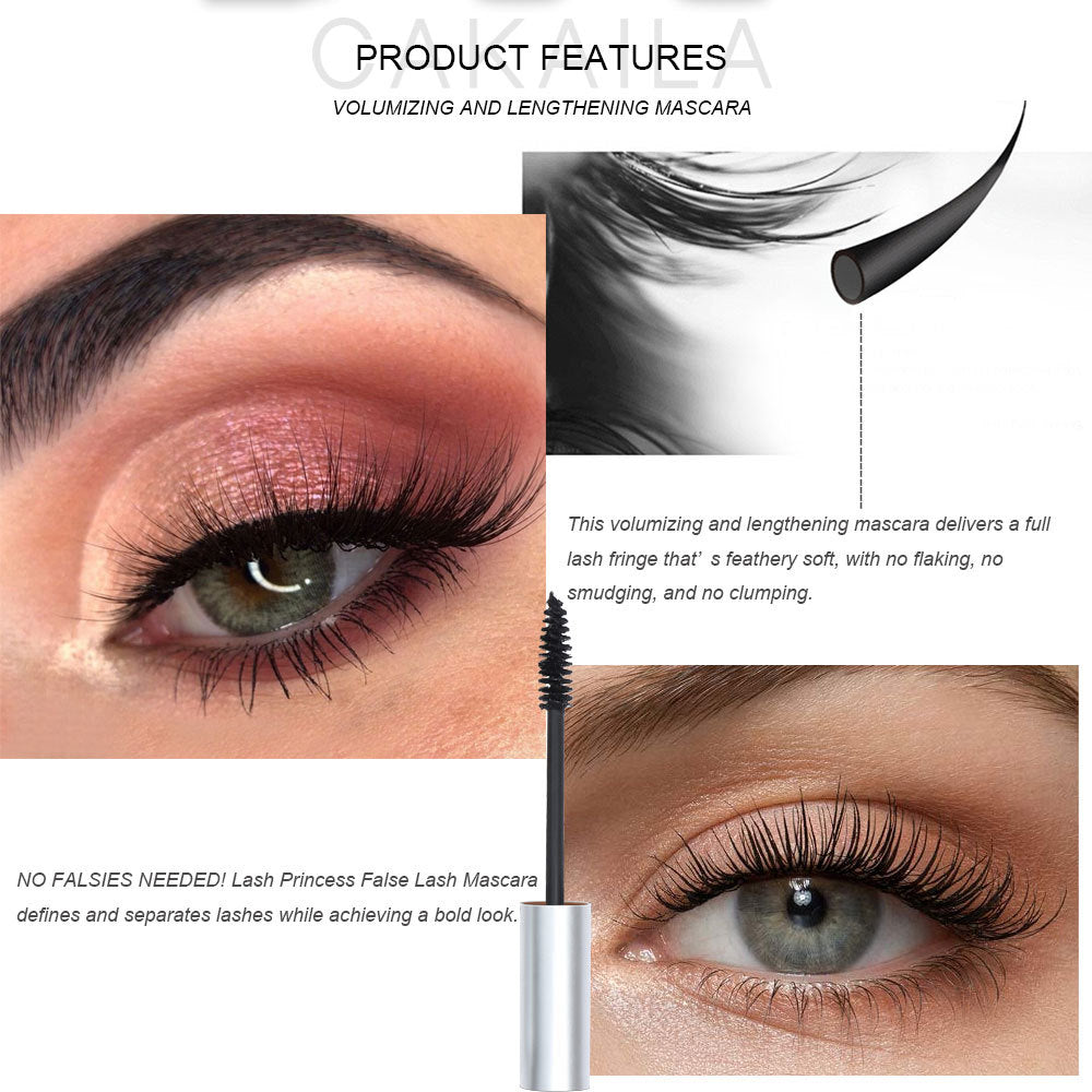 CAKAILA  Makeup thick and long mascara silver tube waterproof long lasting non-smudge false mascara - V.I.P Digital Presence