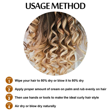 Elastin, Anti-Frizz Curly Hair Volumizing Natural Fluffy Moisturizing Styling Perm Care Style - V.I.P Digital Presence