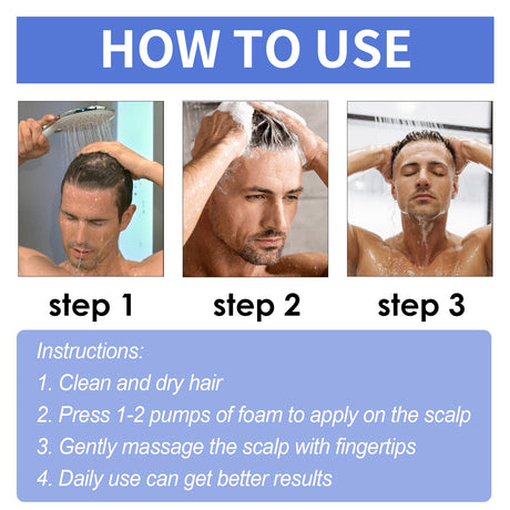 Men's Dense Hair Foam Mousse, Clean Repair Hair Root, Dense And Moisturizing Hair Mousse - V.I.P Digital Presence