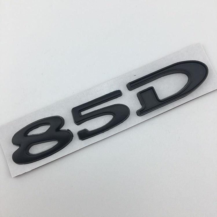 Suitable for Tesla MODEL3 S X Y 75D 85D 90D 100D displacement tail label metal car sticker - V.I.P Digital Presence