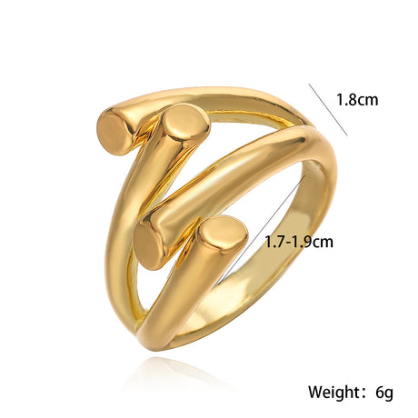 Simple and personalized smooth irregular geometric ring for women niche and versatile ring - V.I.P Digital Presence