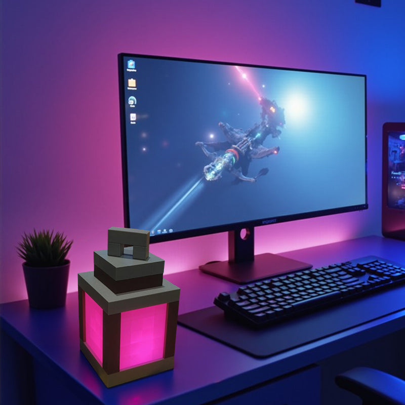 Pixel wall night light, USB hanging torch, bedroom/gaming/kids' room decor. - V.I.P Digital Presence
