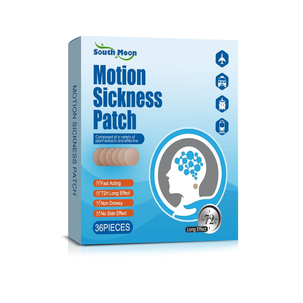 carsickness stickers Carsickness, airsickness, seasickness, earbuds, temples, travel carsickness stickers - V.I.P Digital Presence