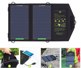 Panel solar 10W 5V Cargador solar Cargadores de batería solares portátiles Carga para teléfono para senderismo, etc. Al aire libre. 