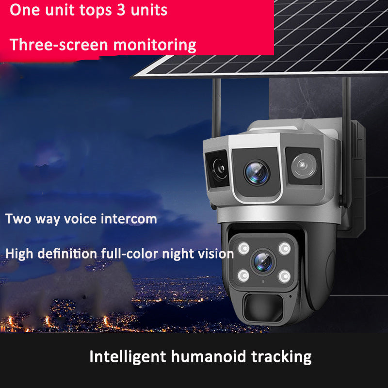 V380PRO-9 Solar powered WiFi Outdoor Waterproof Ball Machine HD Monitoring Camera Remote Uninterrupted Power - V.I.P Digital Presence