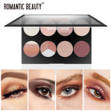 Romantic Beauty 8-Compartment Multi-Color Eyeshadow Pearl Matte Easy To Apply Finishing Eyeshadow Palette - V.I.P Digital Presence