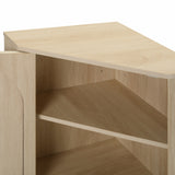 Corner cabinet ,Rattan door,Freestanding Corner Tables For Small Spaces, Corner Shelf Stand For Living Room, Kitchen - V.I.P Digital Presence