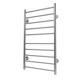 Electric Heated Towel Rack for Bathroom Wall Mounted Towel Warmer 10 Stainless Steel Bars Drying Rack - V.I.P Digital Presence