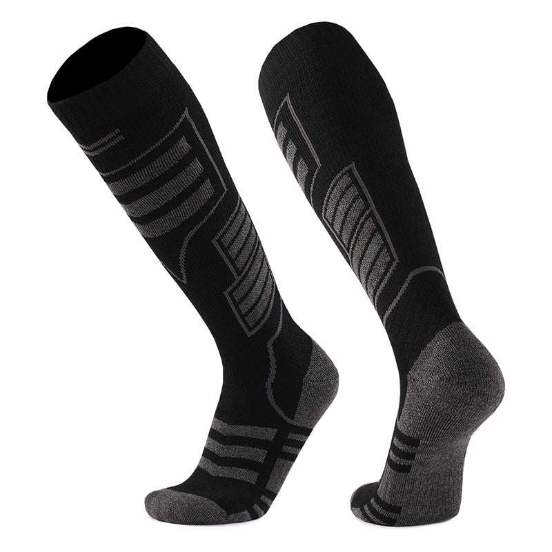 Cross border hot mining Merino wool Merino wool socks Ski socks Long tube pressure socks Full Thick looped socks - V.I.P Digital Presence