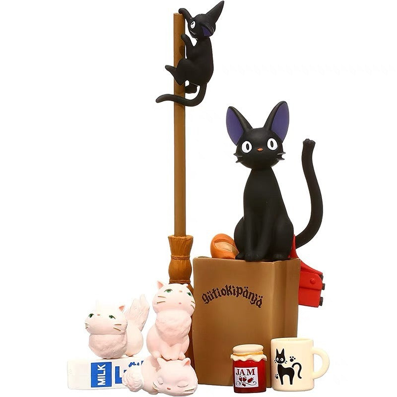 Anime Hayao Miyazaki, Totoro, Black Cat, Faceless Doll, Stacked Music Doll, Handmade DIY Toy, Small Ornament - V.I.P Digital Presence